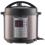 Multicooker cu gatire sub presiune Heinner Alacarte HPCK-38BK, 5.7 l, 14 programe, Negru/Argintiu