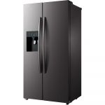 Side by Side Toshiba GR-RS660WE-PMJ, 490 l, No Frost, Dual Inverter, Display Touch Control, Ice Maker, Child Lock, Water Tank, Vacation Mode, Clasa A++, H 178.8 cm, Argintiu inchis