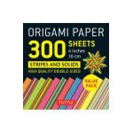 Origami Paper 300 Sheets Stripes and Solids 4 (10 CM): Tuttle Origami Paper: High-Quality Double-Sided Origami Sheets Printed with 12 Different Design - Tuttle Publishing
