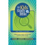 KJV Kids Study Bible Flex Green/Blue Imprintable (Genuine Leather) - Hendrickson Publishers