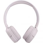 Casti audio On-Ear JBL Tune 510, Bluetooth, Asistent vocal, Multi-point, Pure Bass, Autonomie 40 ore, Rose