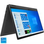 Laptop 2 in 1 Lenovo IdeaPad Flex 5, 14", Full HD, Intel® Core™ i5-1135G7, 8GB DDR4, SSD 512GB, Intel Iris Xe Graphics, Windows 10 Home, Graphite Grey