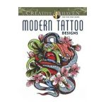 Creative Haven Modern Tattoo Designs Coloring Book