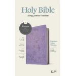 KJV Premium Value Thinline Bible, Filament Enabled Edition (Red Letter, Leatherlike, Garden Lavender) - Tyndale