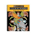 Brain Games - Color by Number: Stress-Free Coloring (Orange) - Publications International Ltd