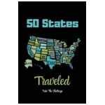 50 States Traveled Journal: Visiting Fifty United States Travel Challenge Notebook, Road Trip Gift For Adults & Kids, Book, Log - Amy Newton
