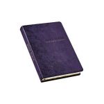 KJV Holy Bible, Thinline Large Print Faux Leather Red Letter Edition - Thumb Index & Ribbon Marker, King James Version, Purple Floral - Christian Art Gifts