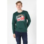 Bluza de bumbac cu imprimeu foto