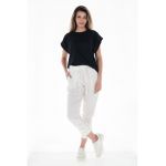 Pantaloni de lyocell cu snur in talie