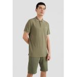 Tricou polo slim fit cu logo