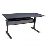 Birou gaming reglabil pe inaltime Thermaltake Level 20 GT BattleStation, Negru