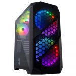 Carcasa Inaza Prism, Mid-Tower, fara sursa, E-ATX, Negru