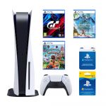 Consola PS5 SONY B Chassis 825GB, Gran Turismo, Horizon Forbidden, Sackboy a big adventure, Membership 90 zile, Card PlayStation Store 250 RON