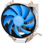 Cooler procesor Deepcool GAMMAXX 300, 120mm, Flux aer 55.50 CFM, Nivel zgomot 17.8 - 21 dB(A), Compatibil Intel/AMD, Negru/Gri