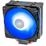 Cooler procesor Deepcool Gammaxx GT V2, 4 heatpipe-uri, 120mm, Flux aer 64.5 CFM, 4 pin, Iluminare RGB, Compatibil Intel/AMD, Negru