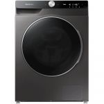 Masina de spalat cu uscator Samsung WD12TP34DSX/S7, Spalare 12 kg, Uscare 8 kg, 1400 rpm, Eco Bubble, AI Control, AirWash, Hygiene Steam, Negru, Clasa F