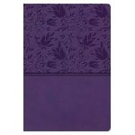KJV Super Giant Print Reference Bible, Purple Leathertouch - Holman Bible Staff