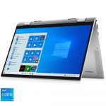 Laptop 2 in 1 Dell Inspiron 13 7306, I5-1135G7, 13.3inch, Full HD, Touchscreen, 8GB, 512GB SSD + 32GB Intel Optane, Intel Iris Xe Graphics, Windows 10 Home, Platinum Silver