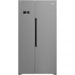 Side by side Beko GN1603140ZHXBN, 580 l, NeoFrost Dual Cooling, HarvestFresh, Everfresh+, HomeWhiz Wi-Fi, Compresor inverter, Argintiu, H 179 cm, Clasa E