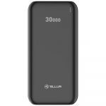 Acumulator extern Tellur PBC303, 30000 mAh, 2 x USB + Type-C + MicroUSB, Negru