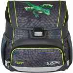 Ghiozdan echipat Loop Plus ( penar 16 piese, sac sport, necessaire rotund), dimensiune 37 x 31 x 22 cm, motiv Dragon Tale