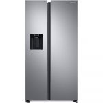Side by side Samsung RS68A854CSL/EF, 634 l, Full No Frost, Twin Cooling Plus, Compresor Digital Inverter, Dozator apa si gheata fara racordare, Clasa C, H 178 cm, Inox