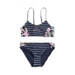 Roxy costum de baie pentru copii din două piese ILACABO ACTIVE culoarea albastru marin