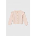 zippy cardigan din bumbac pentru bebeluși culoarea roz, light