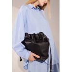 Answear Lab poseta de piele culoarea negru