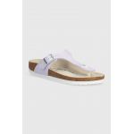 Birkenstock slapi copii Gizeh K BF Shiny Lizard culoarea violet