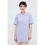 Vans rochie din bumbac culoarea violet, mini, oversize