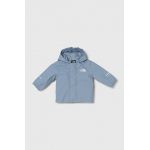 The North Face geaca bebe ANTORA RAIN JACKET culoarea turcoaz