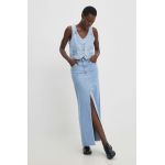 Answear Lab fusta jeans maxi, drept
