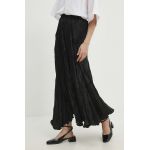 Answear Lab fusta culoarea negru, maxi, evazati