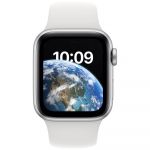 Apple Watch SE2, GPS, 40mm, Silver Aluminium Case, White Sport Band