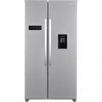 Frigider Side By Side Daewoo FSB-514HEX, No Frost, 529 L, Racire rapida, Functie vacanta, Display LED, Clasa E, Inox