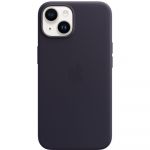 Husa de protectie Apple Leather Case with MagSafe pentru iPhone 14, Ink