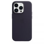 Husa de protectie Apple Leather Case with MagSafe pentru iPhone 14 Pro, Ink