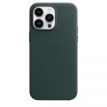 Husa de protectie Apple Leather Case with MagSafe pentru iPhone 14 Pro Max, Forest Green