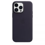 Husa de protectie Apple Leather Case with MagSafe pentru iPhone 14 Pro Max, Ink