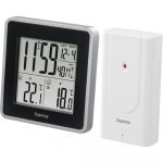 Statie meteo Hama EWS Intro, Ceas radio DCF, Functie alarma, Prognoza umiditate, Alb
