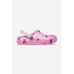 Crocs papuci Disco Dance Party 208085 femei, culoarea roz 208085.TAFFY-Pink