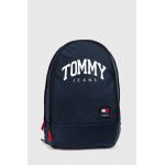 Tommy Jeans rucsac bărbați, culoarea bleumarin, mare, cu imprimeu AM0AM12129