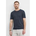 BOSS tricou de in culoarea bleumarin, uni 50511612