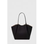 Answear Lab poseta de piele culoarea negru