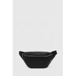 Answear Lab borseta de piele culoarea negru