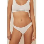 women'secret tanga 2-pack culoarea alb
