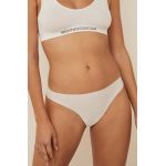 women'secret tanga 2-pack culoarea alb