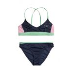 Roxy costum de baie pentru copii din două piese ILACABO ACTIVE culoarea verde