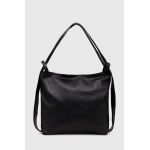 Answear Lab ghiozdan de piele femei, culoarea negru, mare, neted
